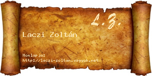 Laczi Zoltán névjegykártya