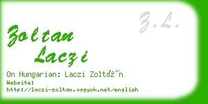 zoltan laczi business card